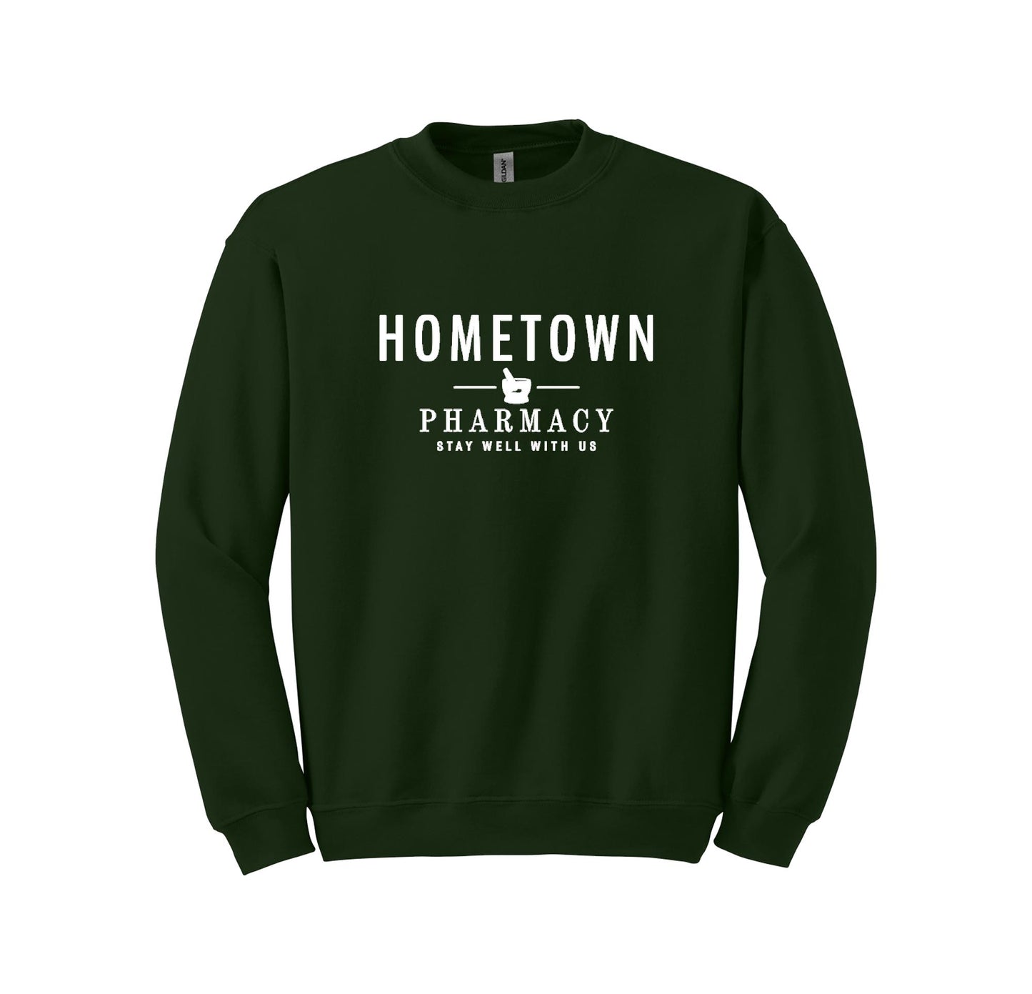 Hometown Pharmacy Gildan Crewneck Sweatshirt