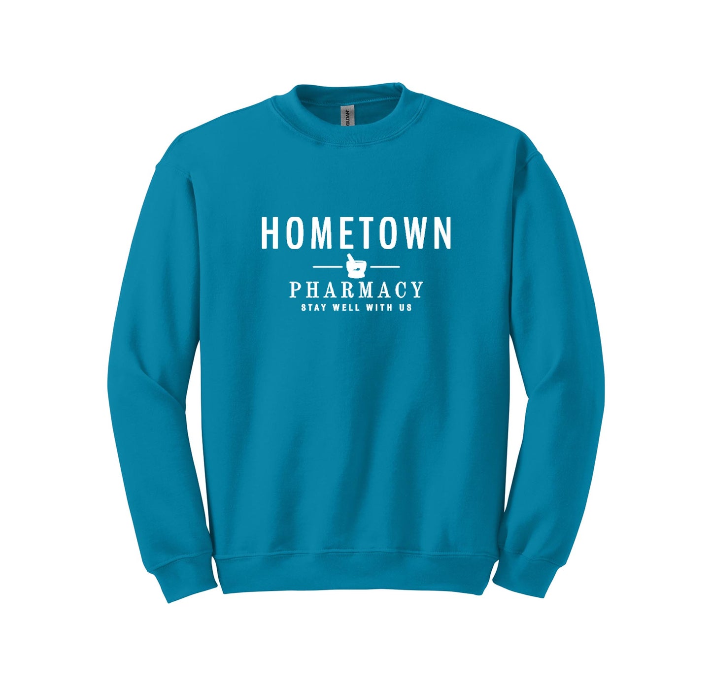 Hometown Pharmacy Gildan Crewneck Sweatshirt